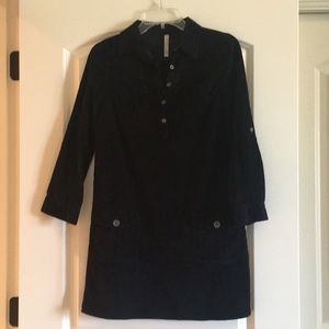 Black corduroy dress